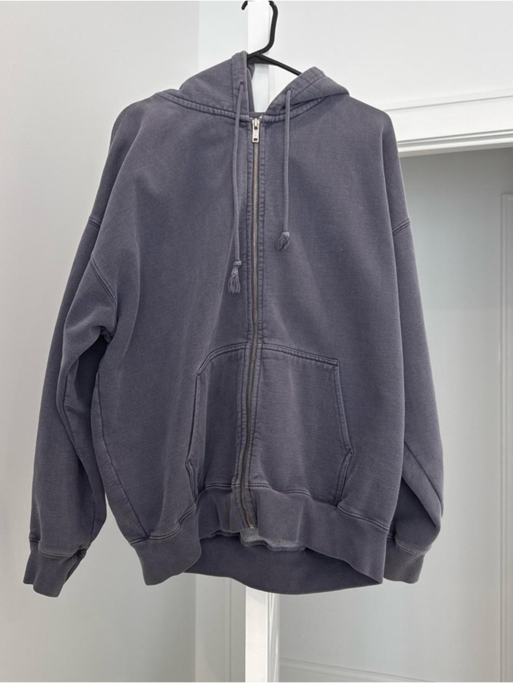 Brandy Melville Oversized Navy Blue Zip Up